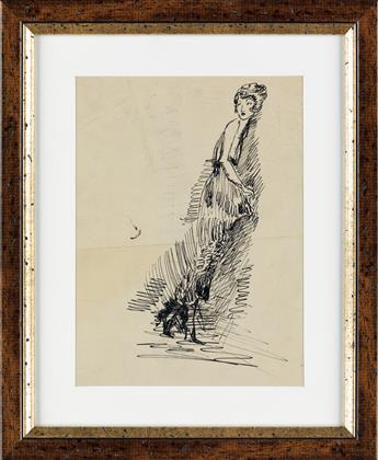 JARED FRENCH Three pen and ink drawings.
